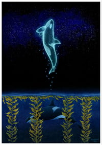 Image 1 of Free at Last Orca Spirit Fine Art Print