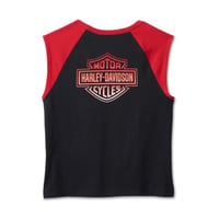 Image 2 of Women's Red Black Box fit tee