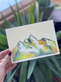 Choose your own lyrics! Customizable Mountain Scene