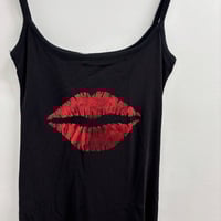 Image 1 of lips mesh maxi