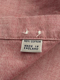 Image 11 of DRAKE'S BRIGHT PINK COTTON OXFORD CLOTH BUTTON-DOWN SHIRT