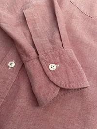 Image 8 of DRAKE'S BRIGHT PINK COTTON OXFORD CLOTH BUTTON-DOWN SHIRT