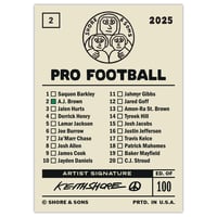 Image 2 of A.J. Pro Football Card