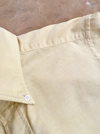 Image 11 of DRAKE'S YELLOW COTTON OXFORD CLOTH BUTTON-DOWN SHIRT