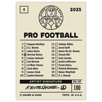 Image 2 of Derrick Pro Football Card