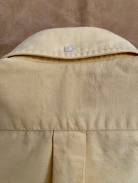 Image 6 of DRAKE'S YELLOW COTTON OXFORD CLOTH BUTTON-DOWN SHIRT