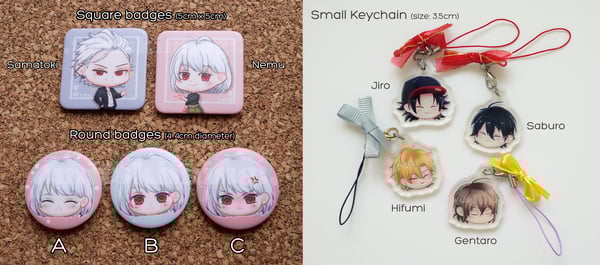 Image of Hypmic Badges and Keychains