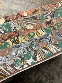 Image 1 of Hand Marble Edged BOOK-BLOCKS // 3 edges marbled // 6 available 