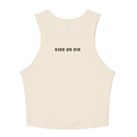 Ride or Die Natural & Black Tank