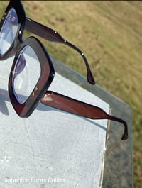 Image 2 of Square “Tea” Colored Clear Frames