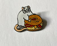 Image 2 of LIMITED EDITION 2025 - Bacon Egg and Cheese Rat Pin White Varient