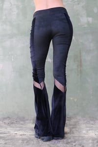 Image 2 of HOKKAIDO FLARE LEGGINGS | VELVET + TULLE + SUEDINE VERSION