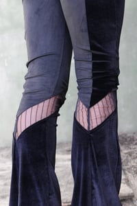Image 1 of HOKKAIDO FLARE LEGGINGS | VELVET + TULLE + SUEDINE VERSION