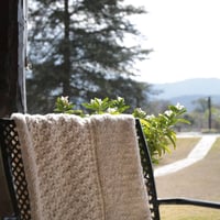 Image 1 of Andes throw - Cotton knitted blanket - Fall decor - Gift for her - Best friend gift