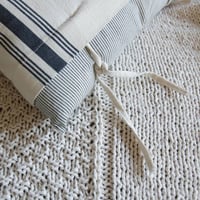 Image 5 of Andes throw - Cotton knitted blanket - Fall decor - Gift for her - Best friend gift
