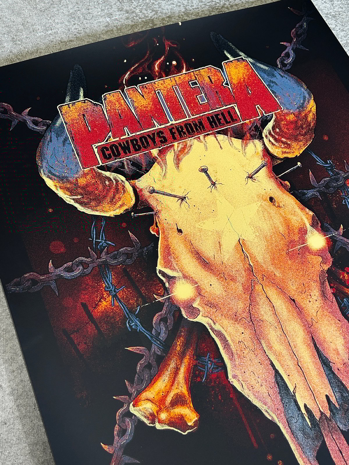 F4D Studios — Pantera Cowboys From Hell Posters