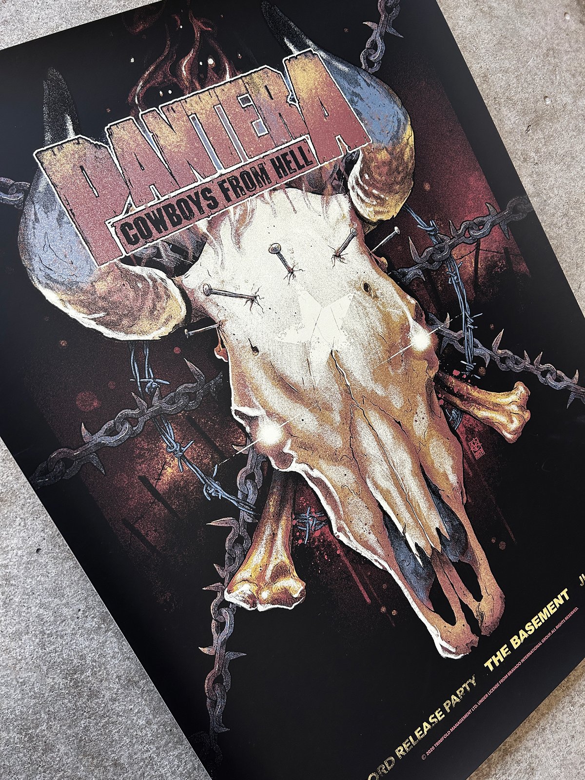 F4D Studios — Pantera Cowboys From Hell Posters