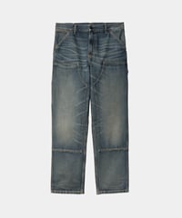 Image 1 of CARHARTT WIP_DOUBLE KNEE PANT (WORN USED WASH) :::BLUE:::