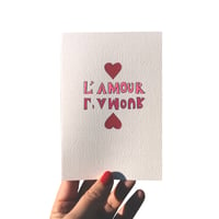 Image 1 of L'Amour Reflections Valentine's Card 