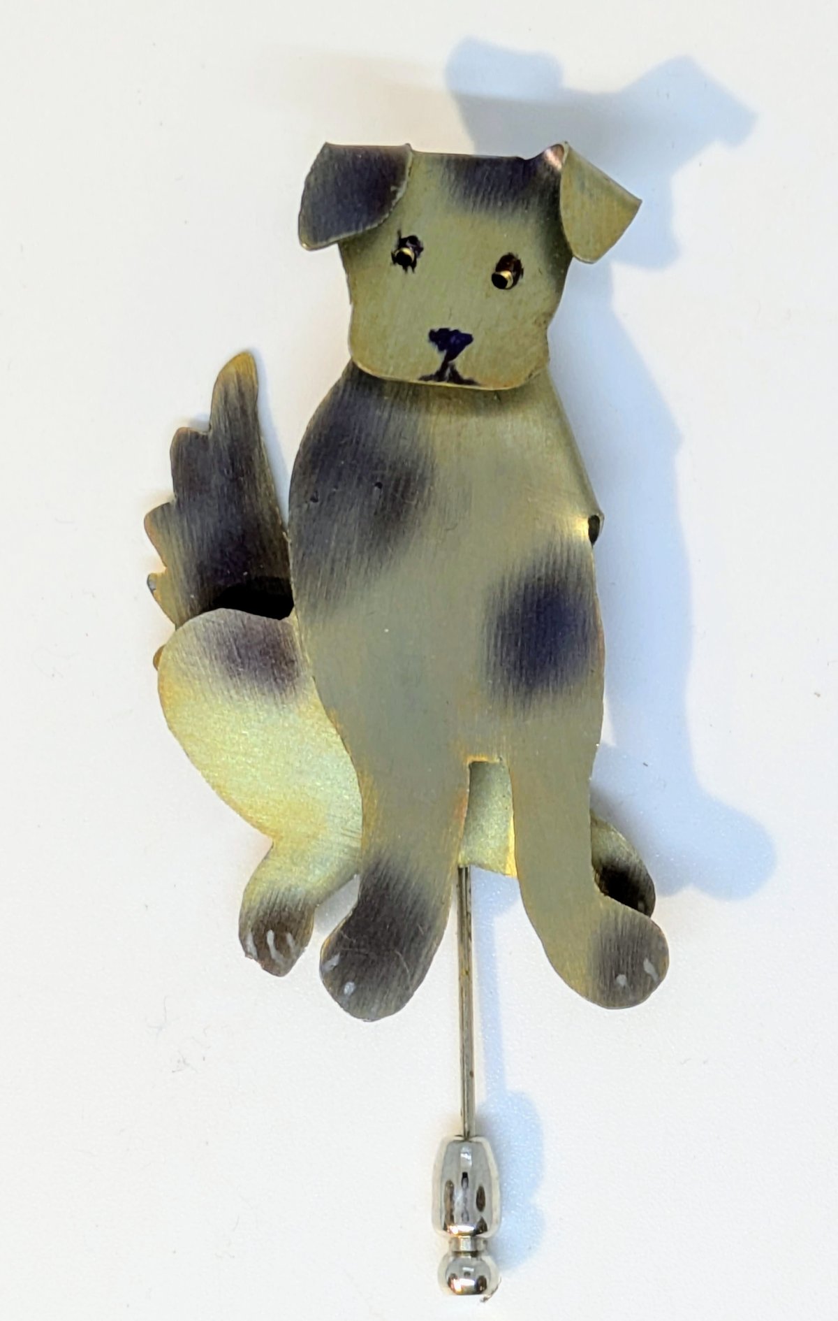 Image of 3D Titanium Dog Stick Pin