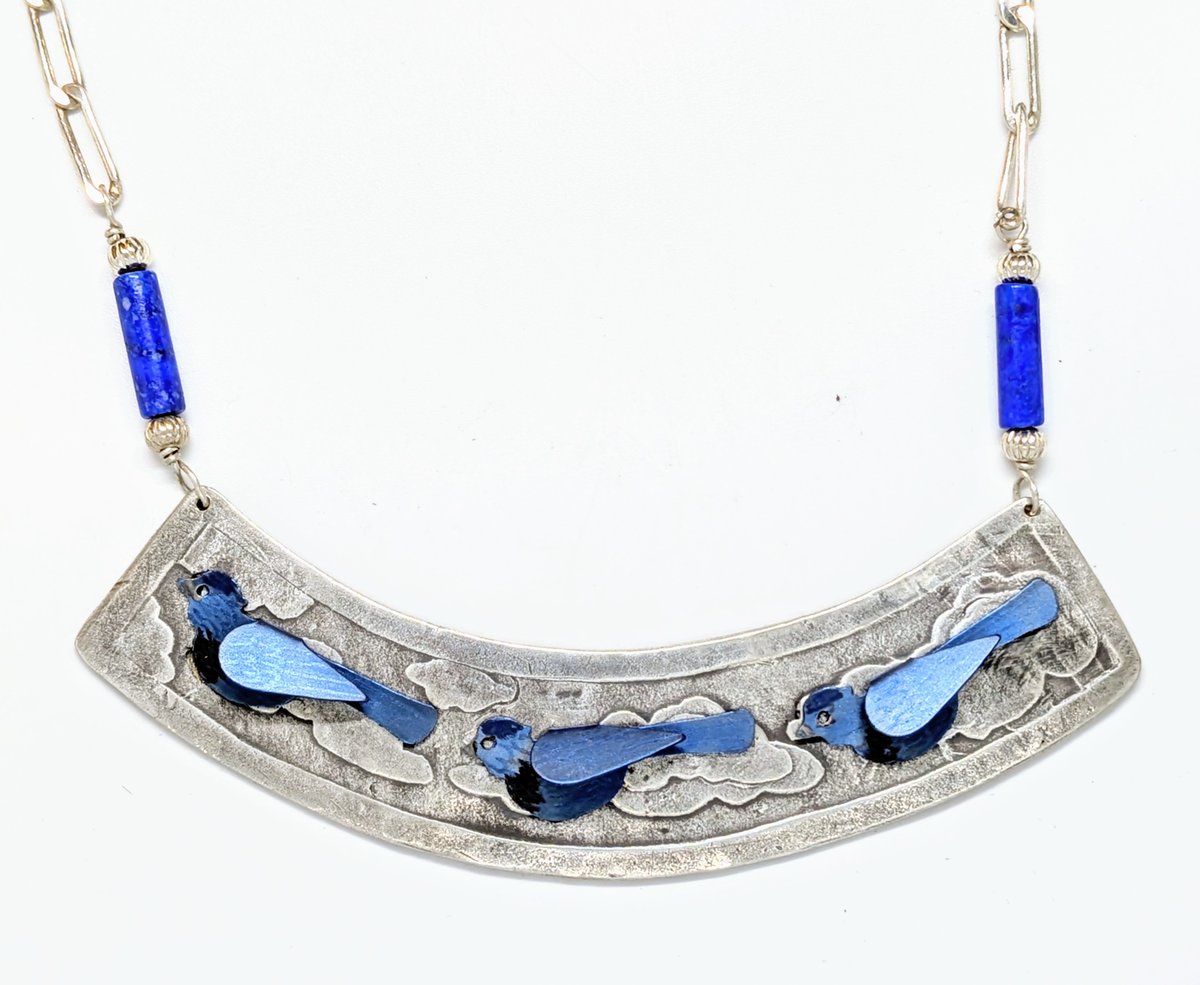 Image of Birds in the Clouds Necklace