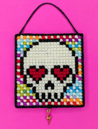 Image 2 of Skulls & Kisses Cross-Stitch