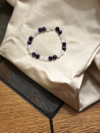 Image 4 of Amethyst and Moonstone Bracelet 