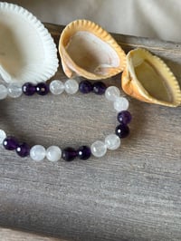 Image 3 of Amethyst and Moonstone Bracelet 