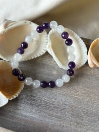 Image 2 of Amethyst and Moonstone Bracelet 
