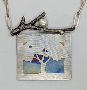 Image of Reversible Landscape with Twig and Pearl