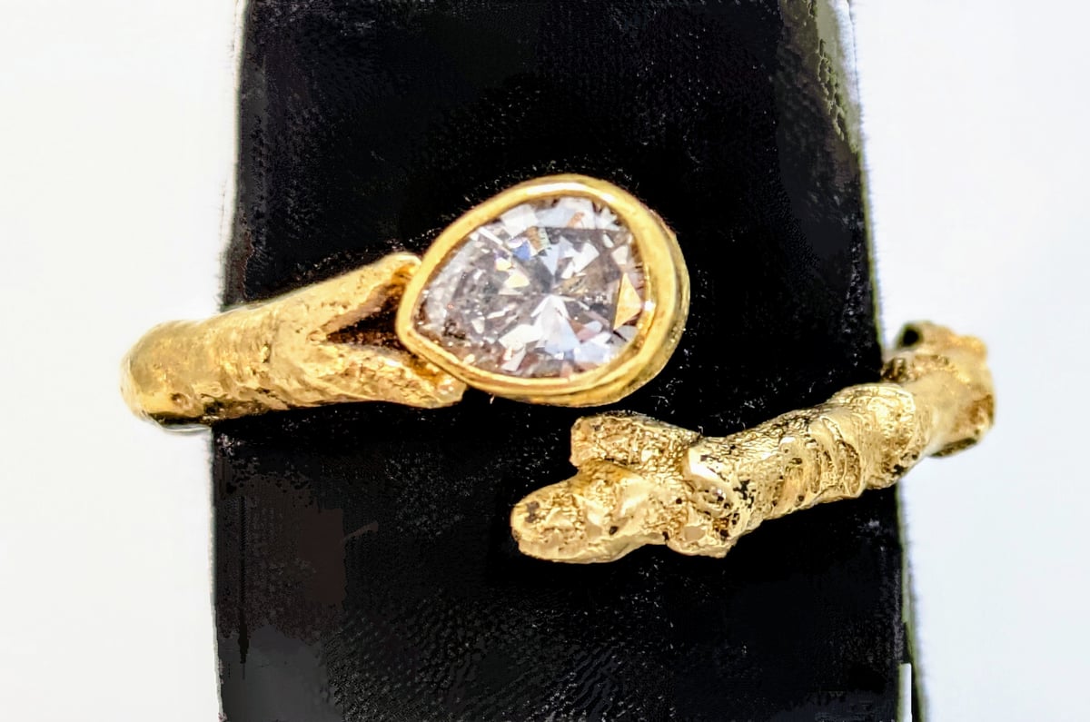 Image of Diamond on a Twig Ring