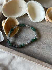 Image 4 of Moss Agate and Labradorite Bracelet 