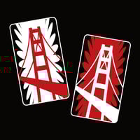 Image 1 of Golden Gate Card Sticker 