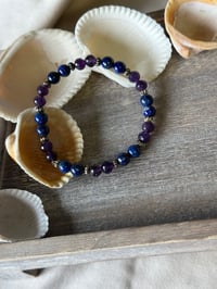 Image 5 of Lapis Lazuli and Amethyst Bracelet