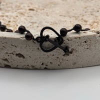 Image 2 of Red Jasper Heart Toggle Necklace