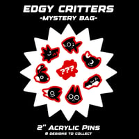 Image 1 of Edgy Critters 2" Mystery Pins