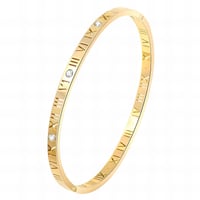Image 2 of Roman Numeral Bangle 