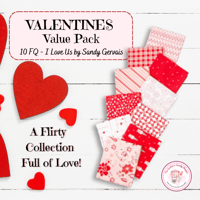Image 2 of I LOVE US VALUE PACK 10pc FQ Bundle by Sandy Gervais for Riley Blake Designs