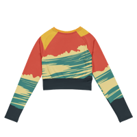 Image 6 of Surf's Up Recycled Long-Sleeve Crop Top