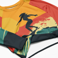 Image 8 of Surf's Up Recycled Long-Sleeve Crop Top