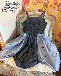 Image 3 of Double Denim Dog Bustle JSK 