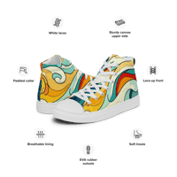 Image 25 of Sunrise Women’s High Top Canvas Shoes
