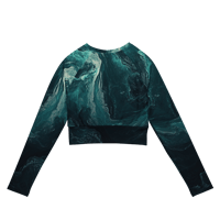 Image 3 of Viridian Recycled Long-Sleeve Crop Top