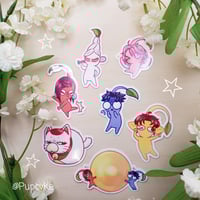 Image 1 of Dandadan x Pikmin Vinyl Stickers