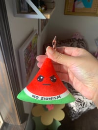 Image 2 of Watermelon Reversible Mood Plushie Keychain