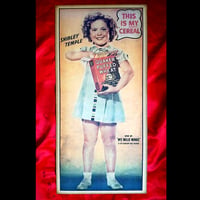 Image 3 of Quaker Puffed Wheat Cereal - Shirley Temple - box front with poster and booklet (1937) 