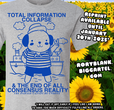 Image of INFORMATION COLLAPSE REPRINT (Order by Jan 30th) - Heather