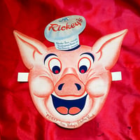 Image 1 of Porky - Rickey's Restaurant - Childrens Menu Mascot Mask (1960s) San Francisco, California