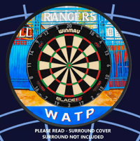 Image 17 of FOOTBALL CLUBS - DARTBOARD SURROUND COVER - PLEASE READ DERSCRIPTION