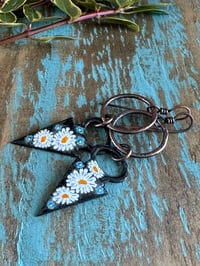 Image 2 of Floral in Black earrings